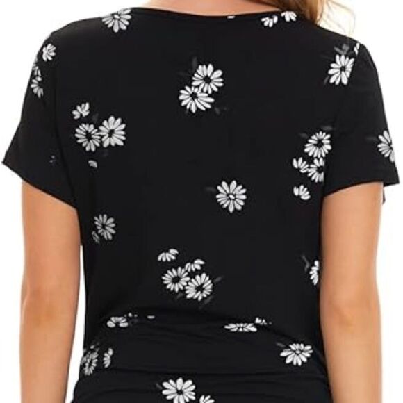 Smallshow Women's Short Sleeve Ruched Split Long Maternity Dress in the Size XXL - Picture 7 of 10